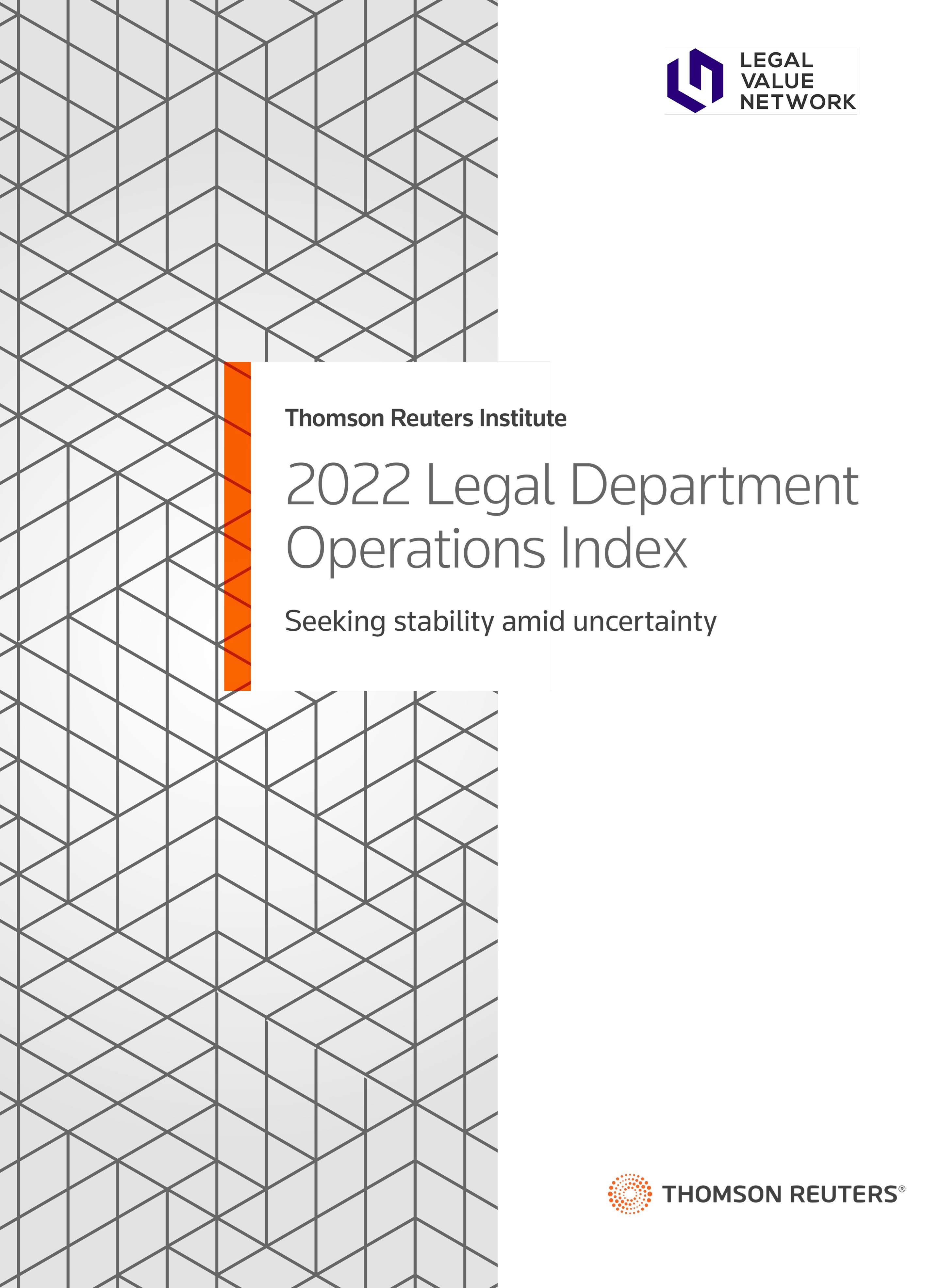 2022 Legal Department Operations Report cover