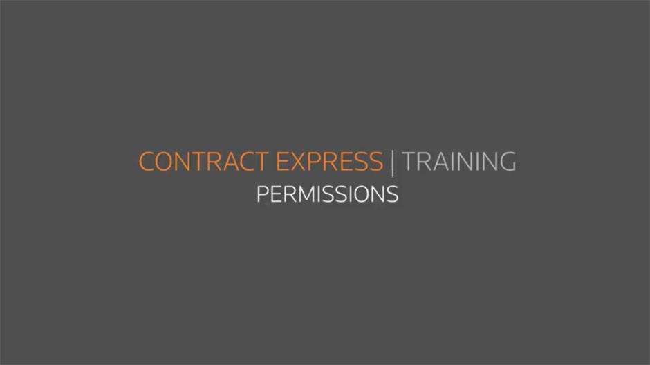 Contract Express - Permissions